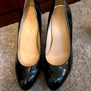 Jessica Simpson Black Shiny Heels